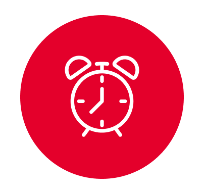 Timing icon visual of clock